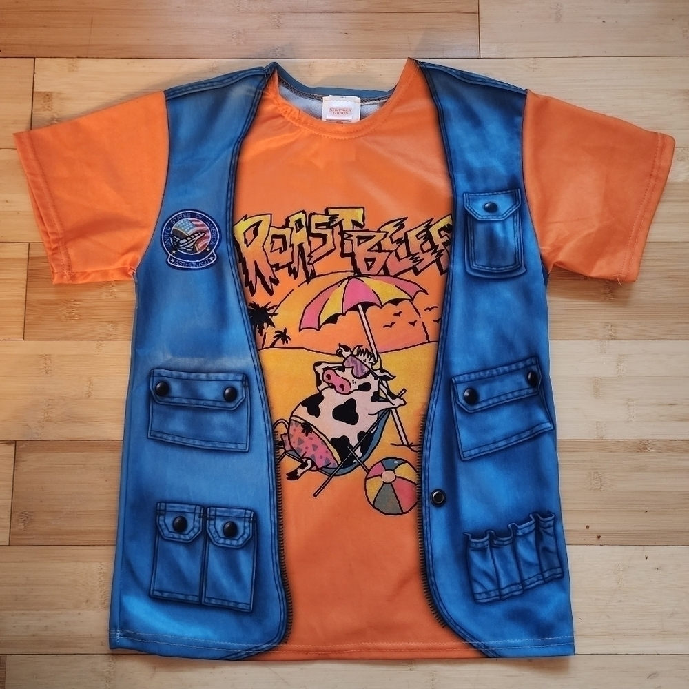 Rubie's Netflix Stranger Things Dustin Tee Shirt Boys Medium M Halloween Costume